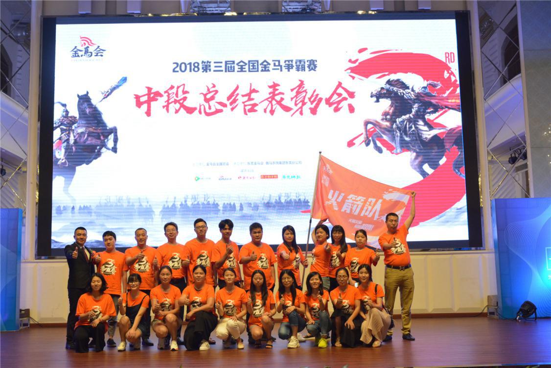 第三屆全國金馬爭霸賽現(xiàn)場：“火箭戰(zhàn)隊”團隊風采合照